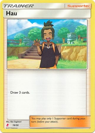 Hau (19/30) [Sun & Moon: Trainer Kit - Lycanroc] | Tabernacle Games