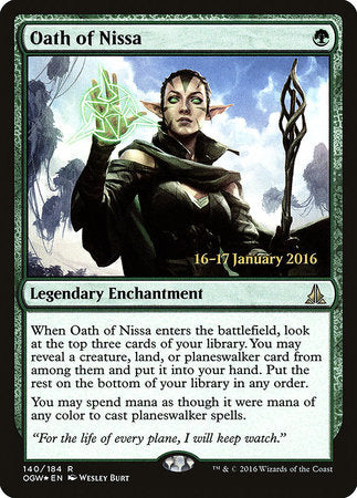 Oath of Nissa [Oath of the Gatewatch Promos] | Tabernacle Games