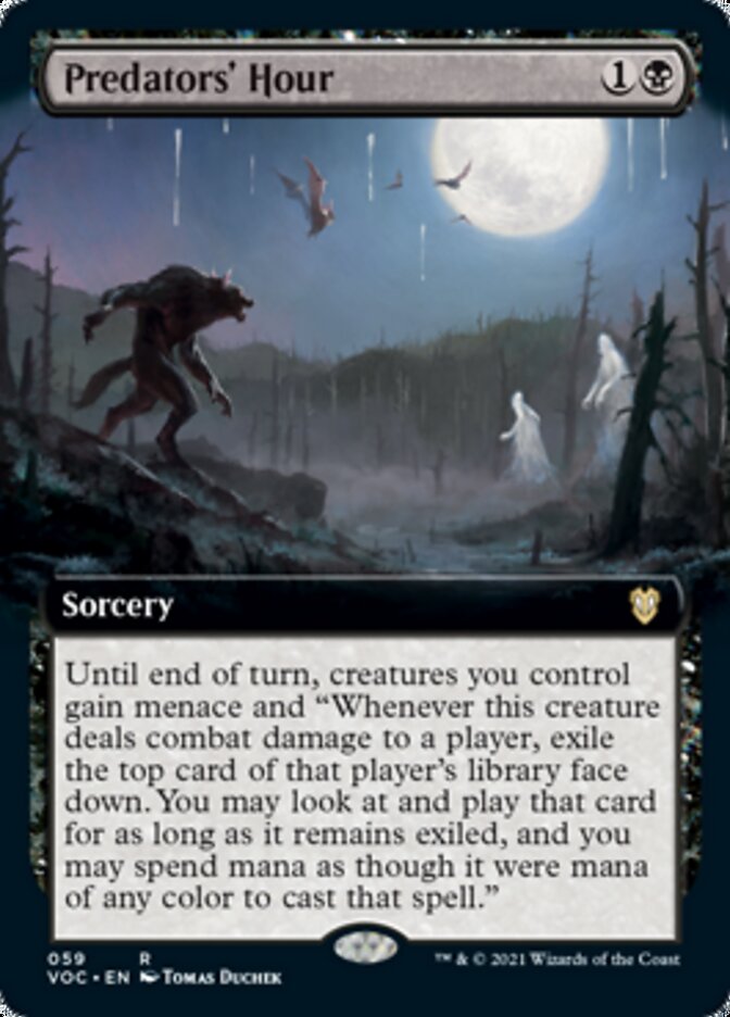 Predators' Hour (Extended) [Innistrad: Crimson Vow Commander] | Tabernacle Games