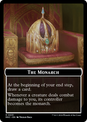 Gold // The Monarch Double-Sided Token [Murders at Karlov Manor Commander Tokens] | Tabernacle Games