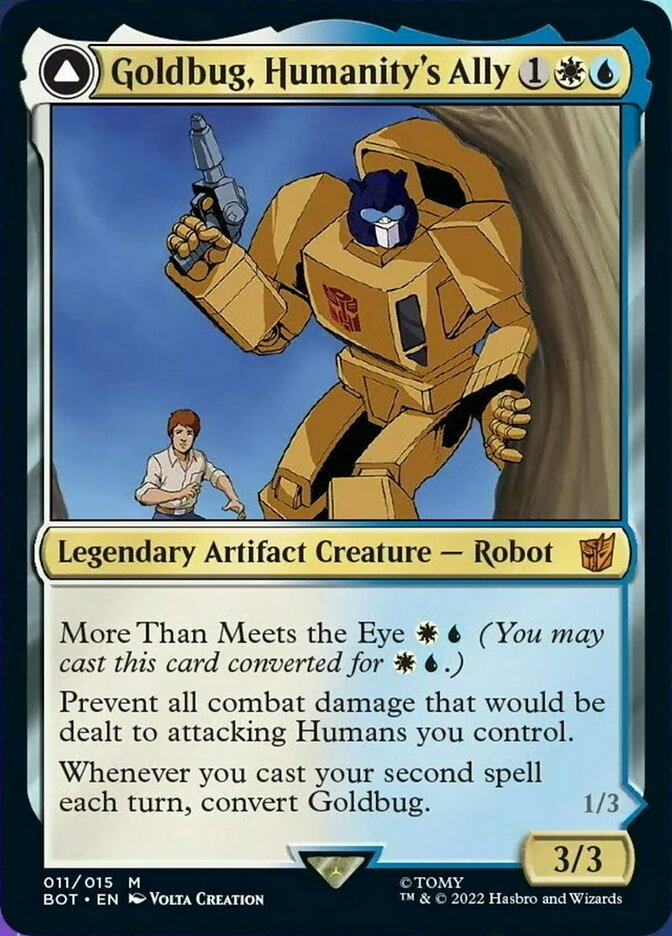 Goldbug, Humanity's Ally // Goldbug, Scrappy Scout [Universes Beyond: Transformers] | Tabernacle Games
