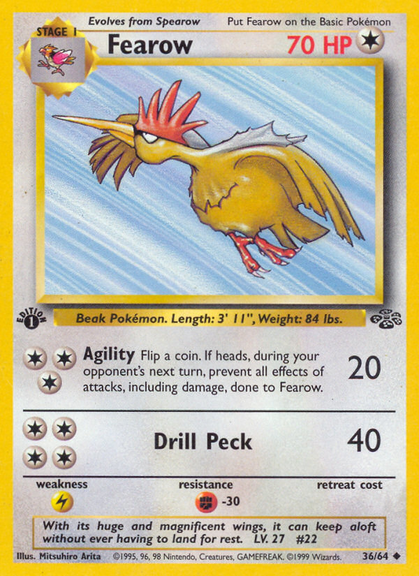 Fearow (36/64) [Jungle 1st Edition] | Tabernacle Games