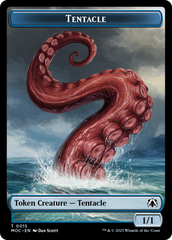 Tentacle // Human (26) Double-Sided Token [March of the Machine Commander Tokens] | Tabernacle Games