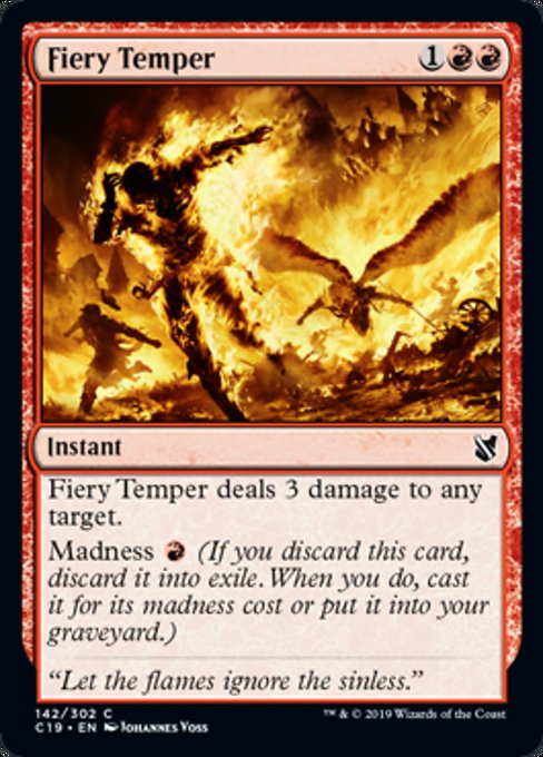 Fiery Temper [Commander 2019] | Tabernacle Games
