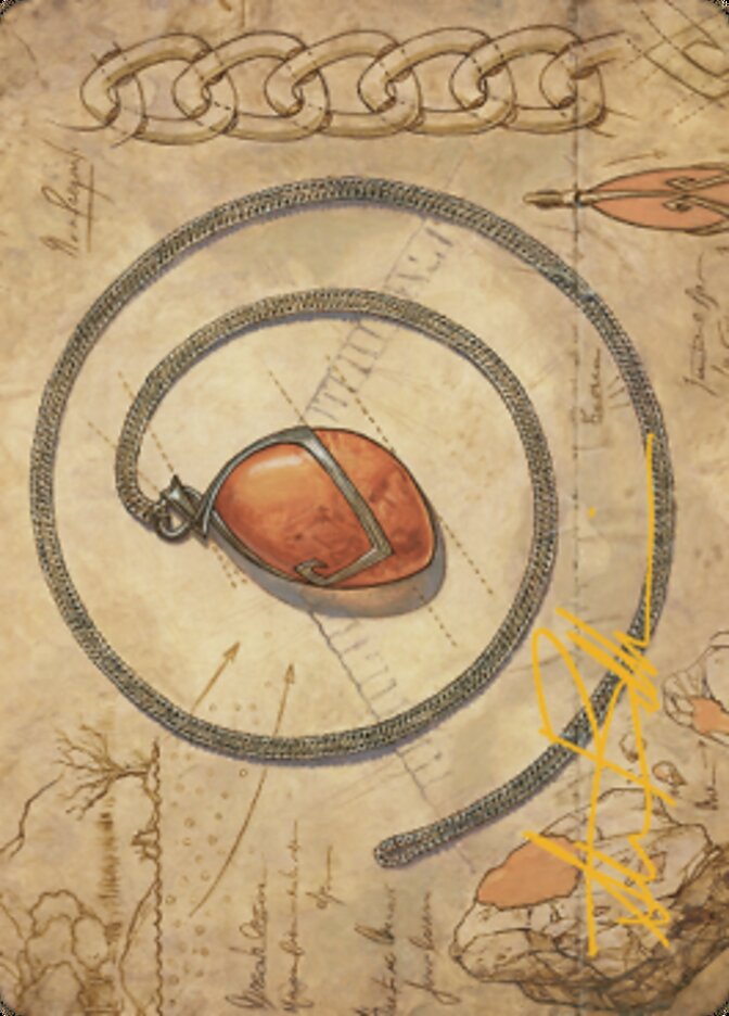 Mox Amber Art Card (Gold-Stamped Signature) [The Brothers' War Art Series] | Tabernacle Games