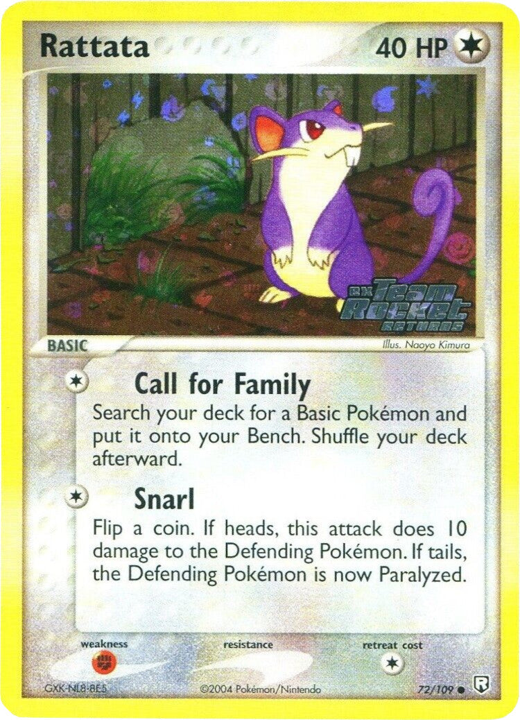 Rattata (72/109) (Stamped) [EX: Team Rocket Returns] | Tabernacle Games