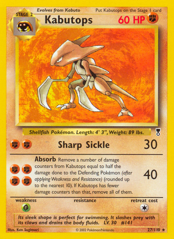 Kabutops (27/110) [Legendary Collection] | Tabernacle Games