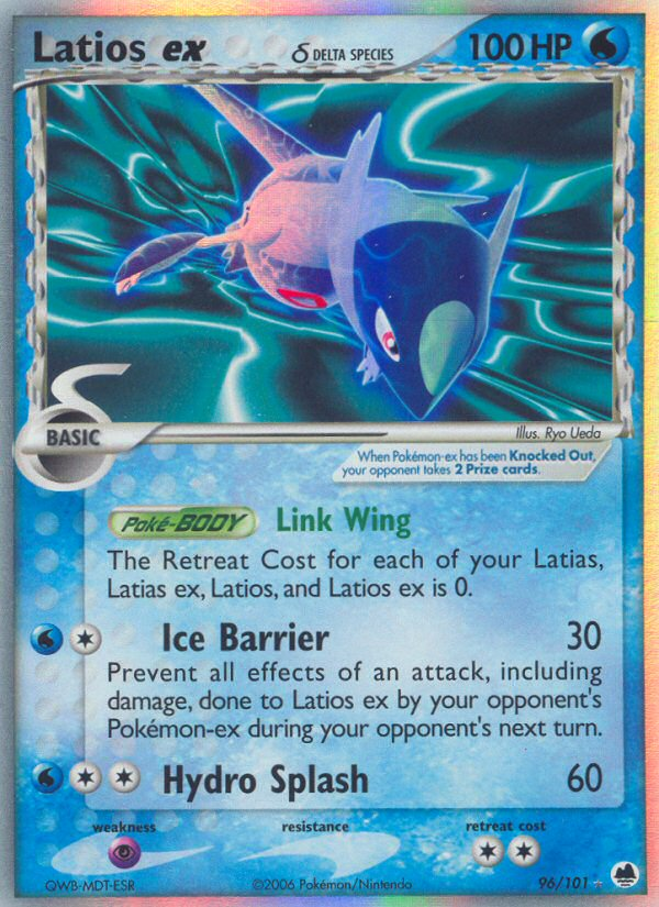 Latios ex (96/101) (Delta Species) [EX: Dragon Frontiers] | Tabernacle Games