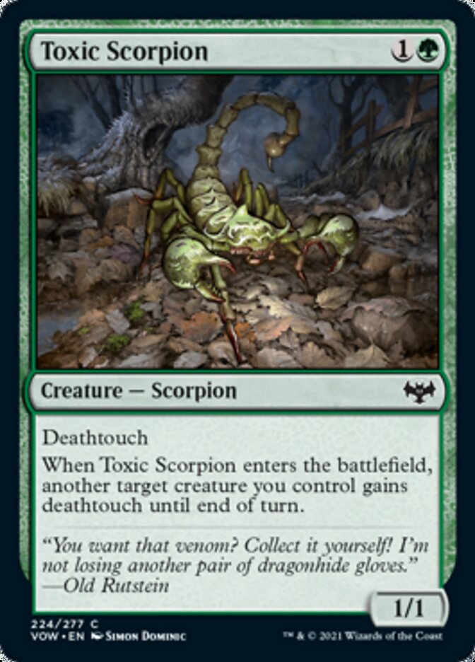 Toxic Scorpion [Innistrad: Crimson Vow] | Tabernacle Games