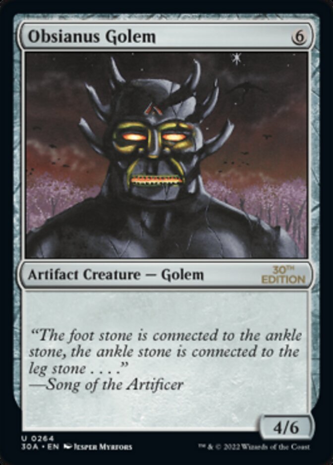 Obsianus Golem [30th Anniversary Edition] | Tabernacle Games