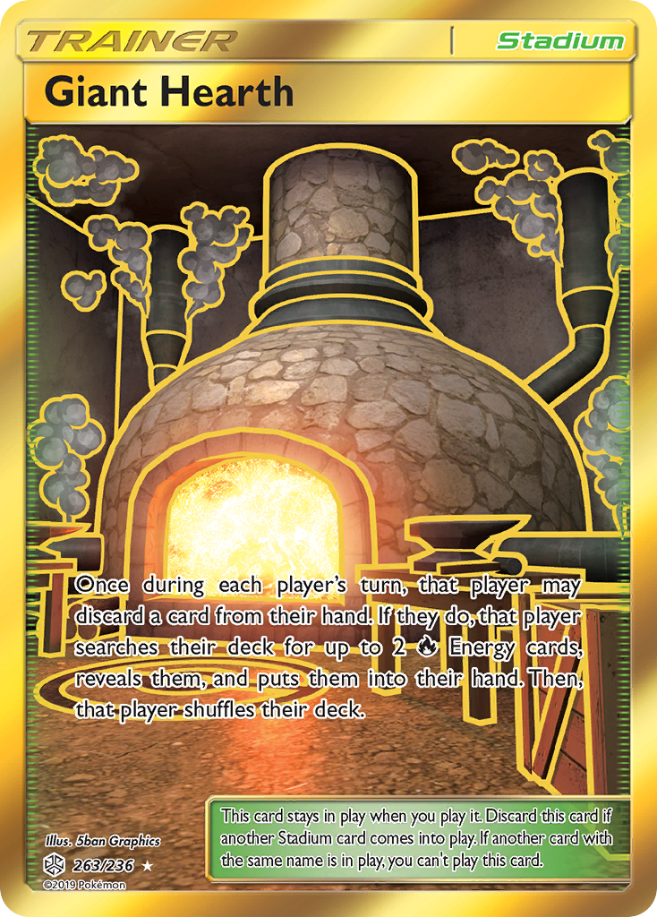 Giant Hearth (263/236) [Sun & Moon: Cosmic Eclipse] | Tabernacle Games