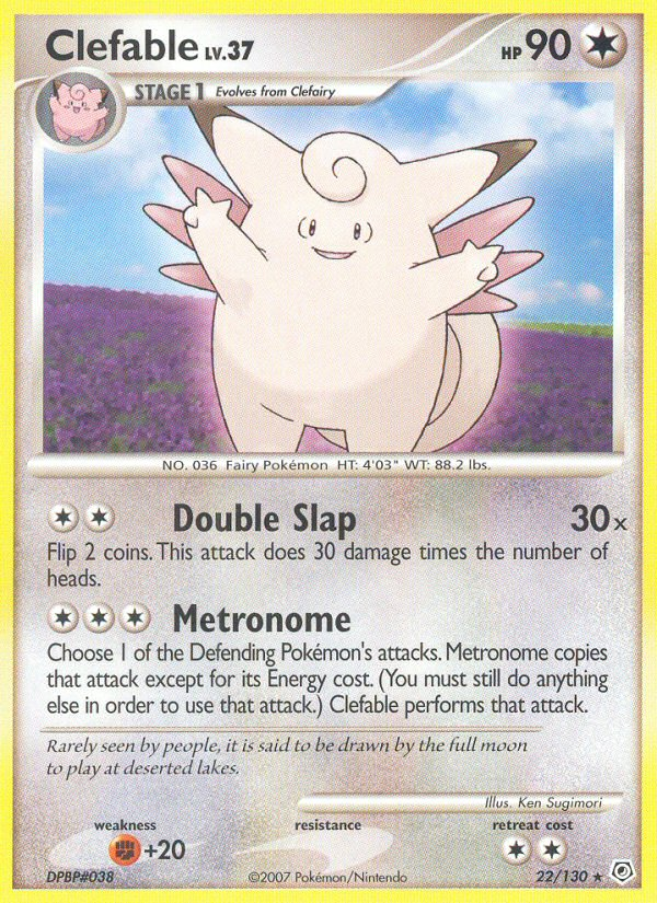 Clefable (22/130) [Diamond & Pearl: Base Set] | Tabernacle Games