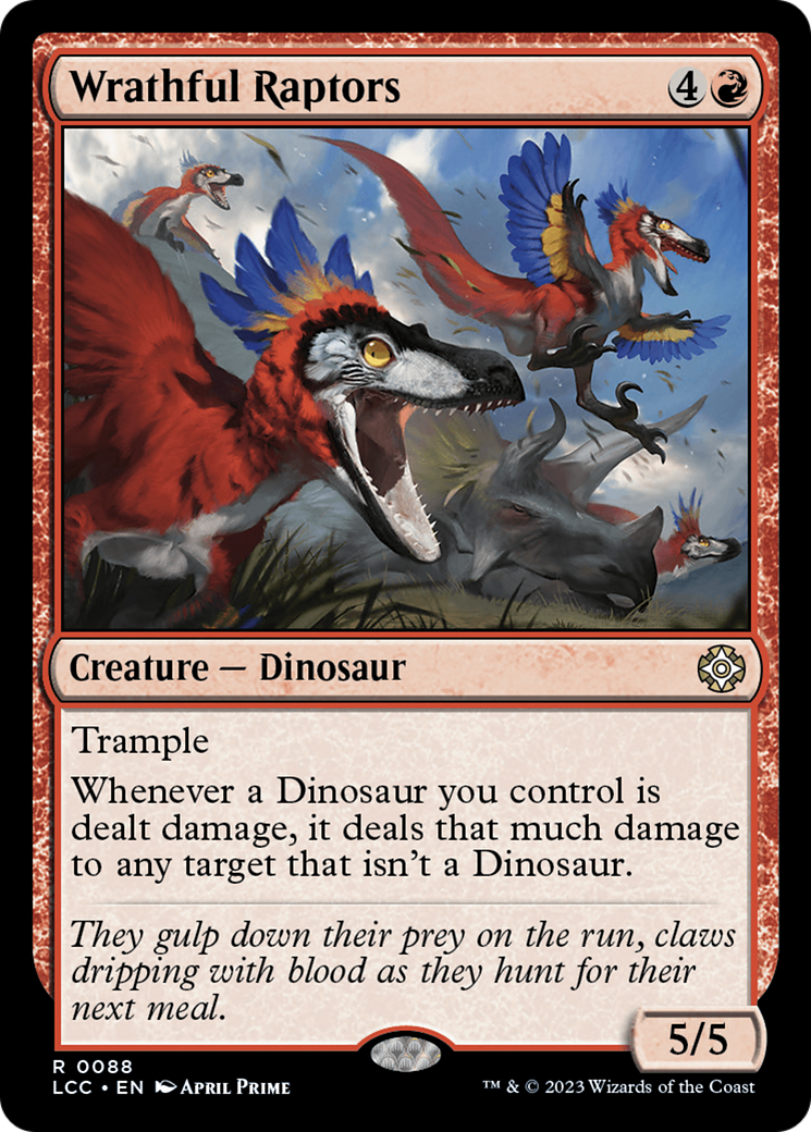 Wrathful Raptors [The Lost Caverns of Ixalan Commander] | Tabernacle Games