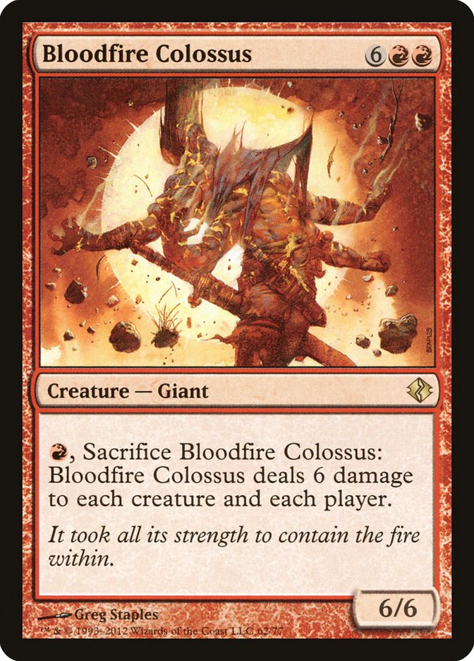 Bloodfire Colossus [Duel Decks: Venser vs. Koth] | Tabernacle Games