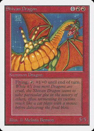 Shivan Dragon [Unlimited Edition] | Tabernacle Games