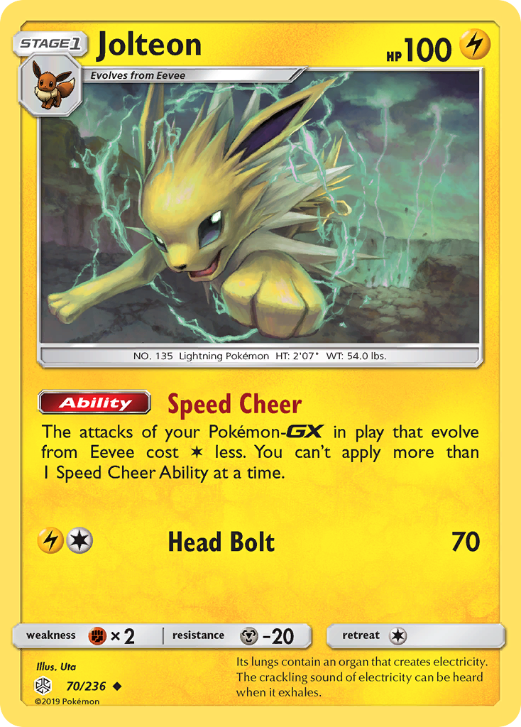 Jolteon (70/236) [Sun & Moon: Cosmic Eclipse] | Tabernacle Games