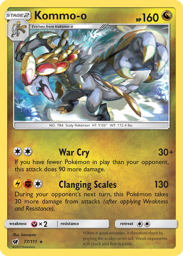 Kommo-o (77/111) [Sun & Moon: Crimson Invasion] | Tabernacle Games