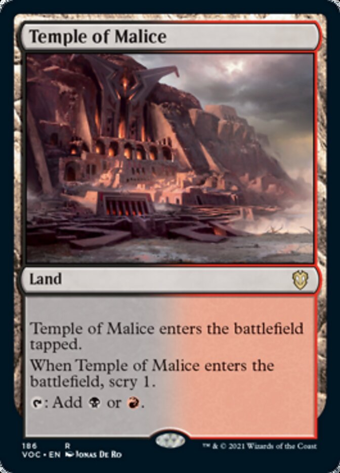 Temple of Malice [Innistrad: Crimson Vow Commander] | Tabernacle Games