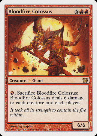Bloodfire Colossus [Ninth Edition] | Tabernacle Games