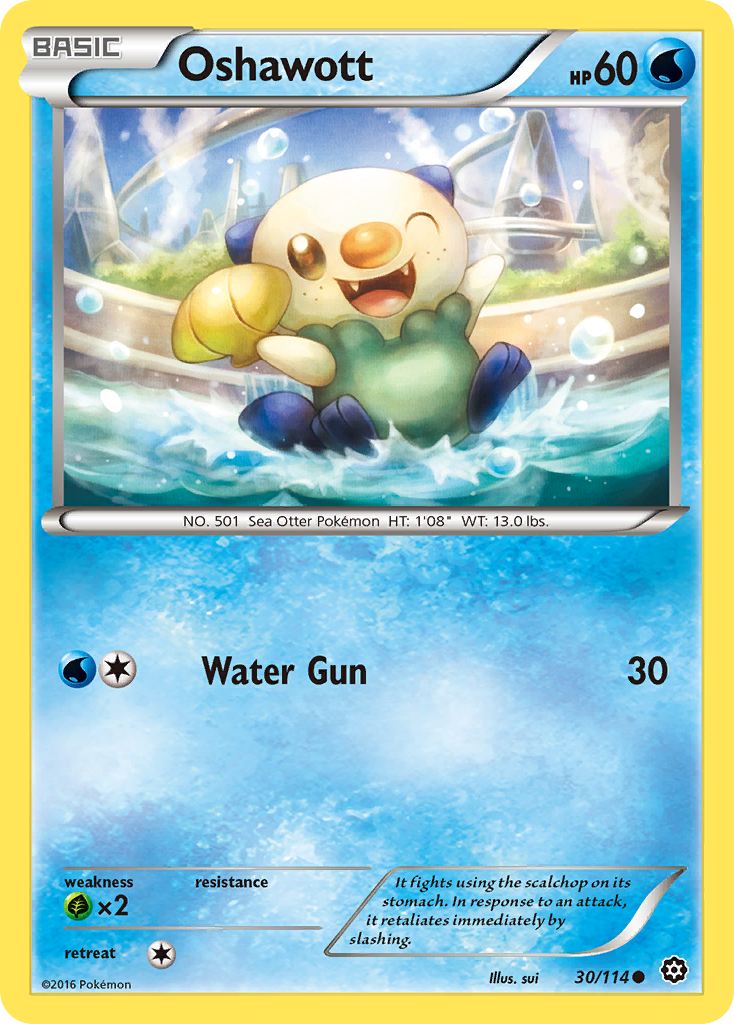 Oshawott (30/114) [XY: Steam Siege] | Tabernacle Games