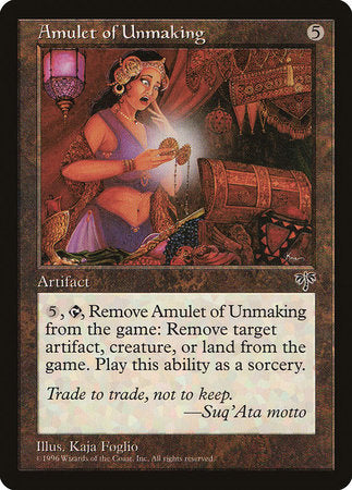 Amulet of Unmaking [Mirage] | Tabernacle Games