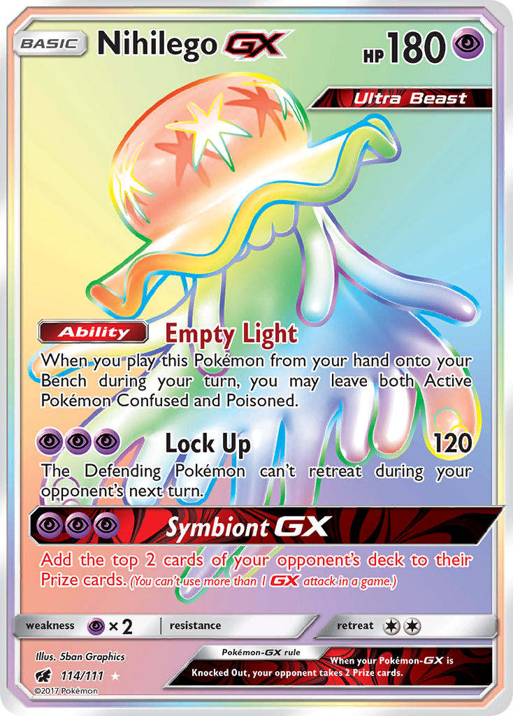 Nihilego GX (114/111) [Sun & Moon: Crimson Invasion] | Tabernacle Games