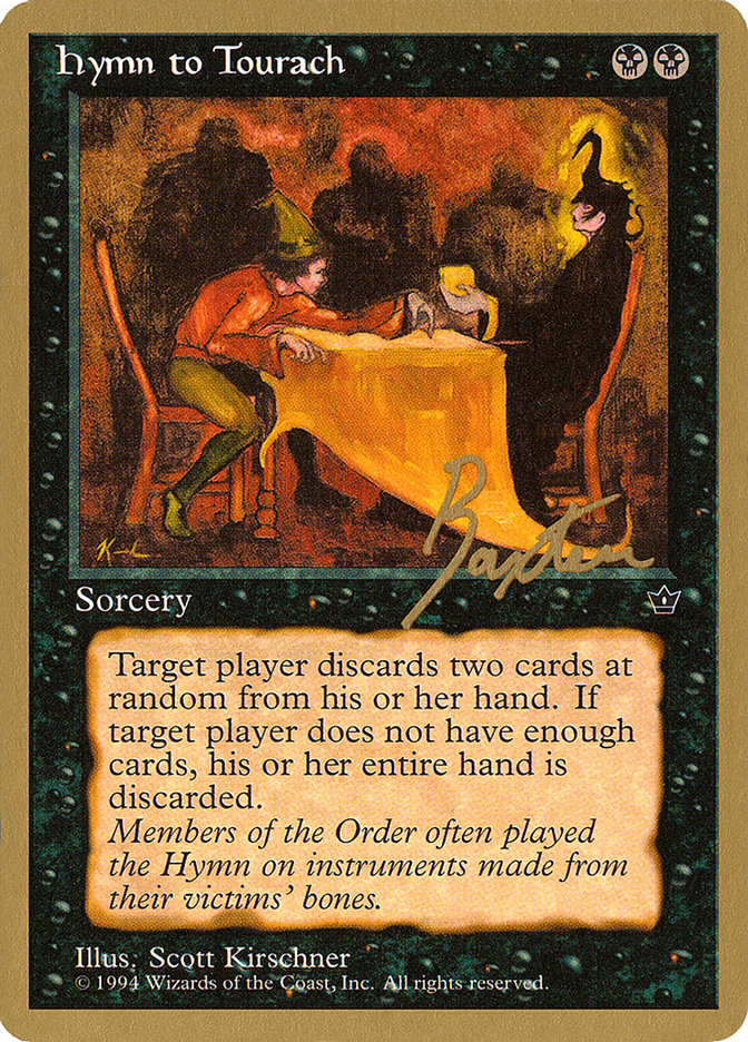 Hymn to Tourach (Table) (George Baxter) [Pro Tour Collector Set] | Tabernacle Games