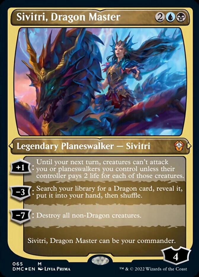 Sivitri, Dragon Master (Foil Etched) [Dominaria United Commander] | Tabernacle Games