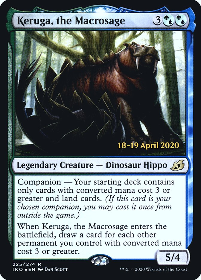 Keruga, the Macrosage  [Ikoria: Lair of Behemoths Prerelease Promos] | Tabernacle Games