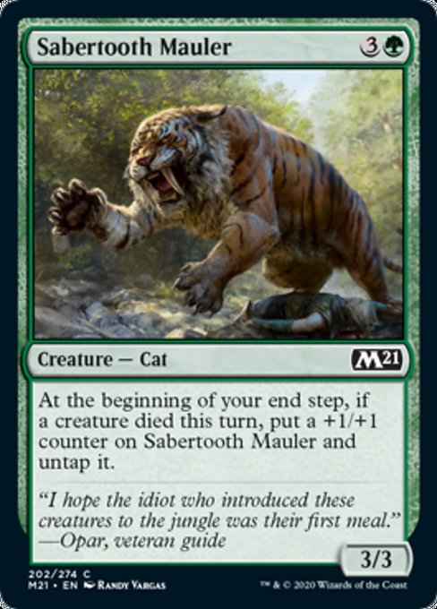 Sabertooth Mauler [Core Set 2021] | Tabernacle Games