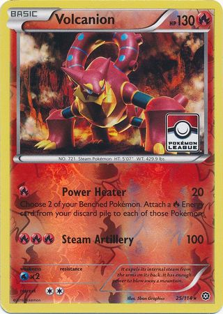 Volcanion (25/114) (League Promo) [XY: Steam Siege] | Tabernacle Games