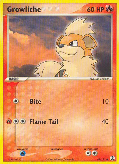 Growlithe (64/112) [EX: FireRed & LeafGreen] | Tabernacle Games