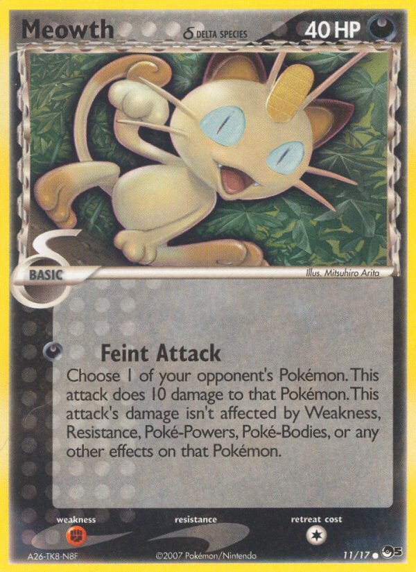 Meowth (11/17) (Delta Species) [POP Series 5] | Tabernacle Games