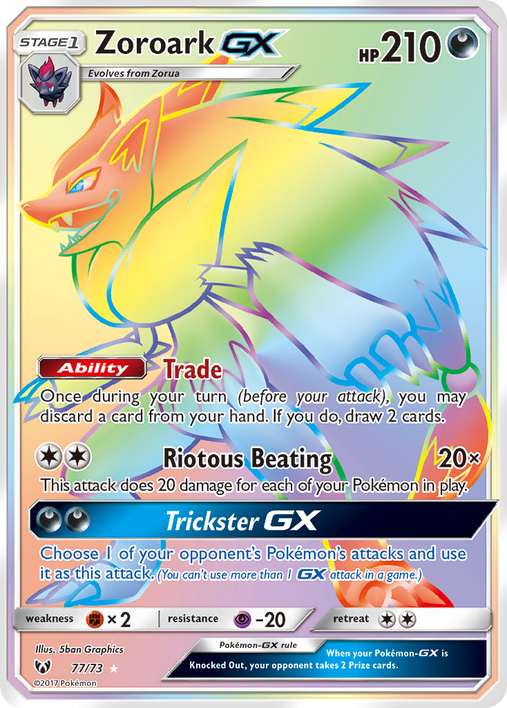 Zoroark GX (77/73) [Sun & Moon: Shining Legends] | Tabernacle Games