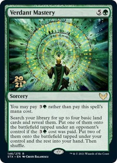 Verdant Mastery [Strixhaven: School of Mages Prerelease Promos] | Tabernacle Games