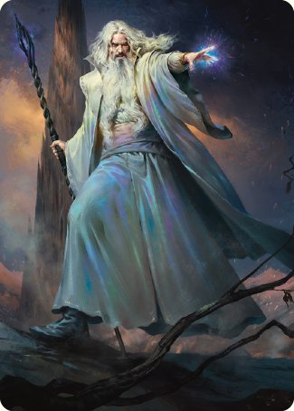 Saruman of Many Colors Art Card [The Lord of the Rings: Tales of Middle-earth Art Series] | Tabernacle Games