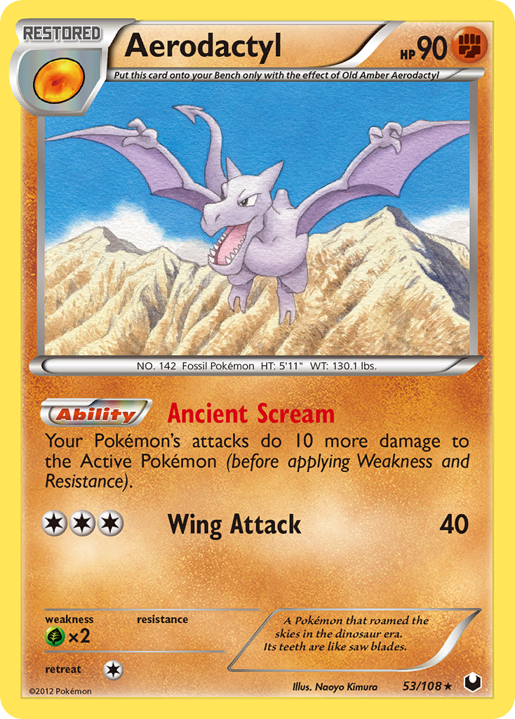 Aerodactyl (53/108) [Black & White: Dark Explorers] | Tabernacle Games