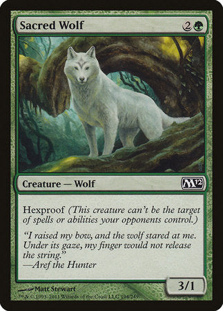 Sacred Wolf [Magic 2012] | Tabernacle Games