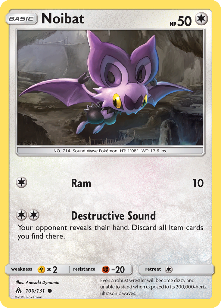 Noibat (100/131) [Sun & Moon: Forbidden Light] | Tabernacle Games