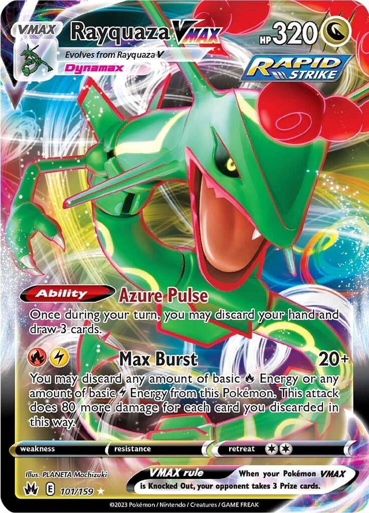 Rayquaza VMAX (101/159) (101) [Sword & Shield: Crown Zenith] | Tabernacle Games