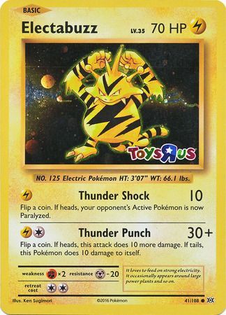Electabuzz (41/108) (Toys R Us Promo) [XY: Evolutions] | Tabernacle Games