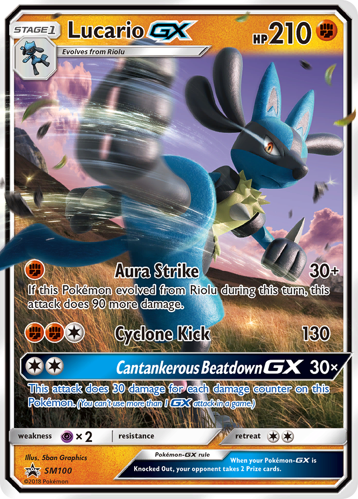 Lucario GX (SM100) [Sun & Moon: Black Star Promos] | Tabernacle Games