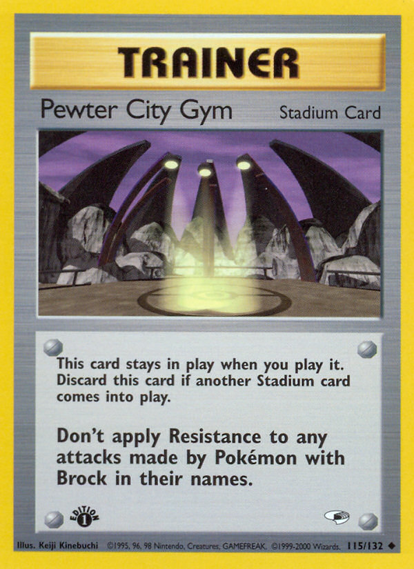 Pewter City Gym (115/132) [Gym Heroes 1st Edition] | Tabernacle Games