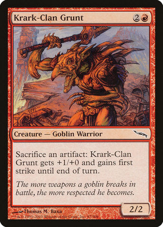Krark-Clan Grunt [Mirrodin] | Tabernacle Games