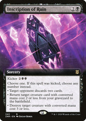 Inscription of Ruin (Extended Art) [Zendikar Rising] | Tabernacle Games