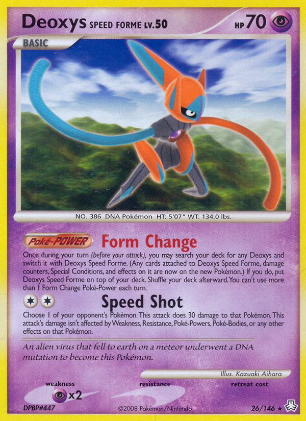 Deoxys Speed Forme (26/146) [Diamond & Pearl: Legends Awakened] | Tabernacle Games